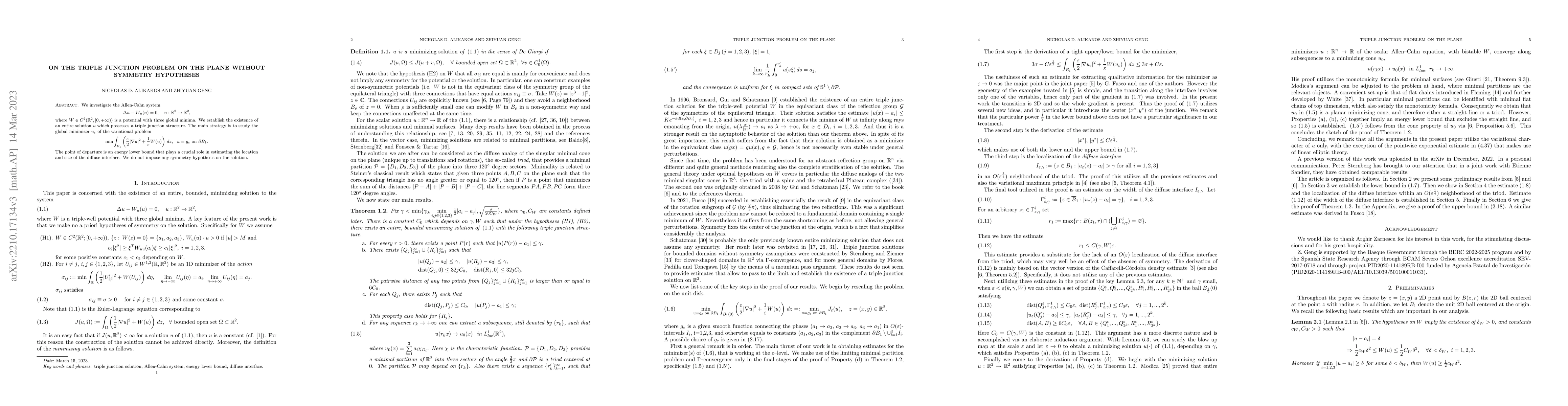 Thumbnail for On the triple junction problem on the plane without symmetry hypotheses