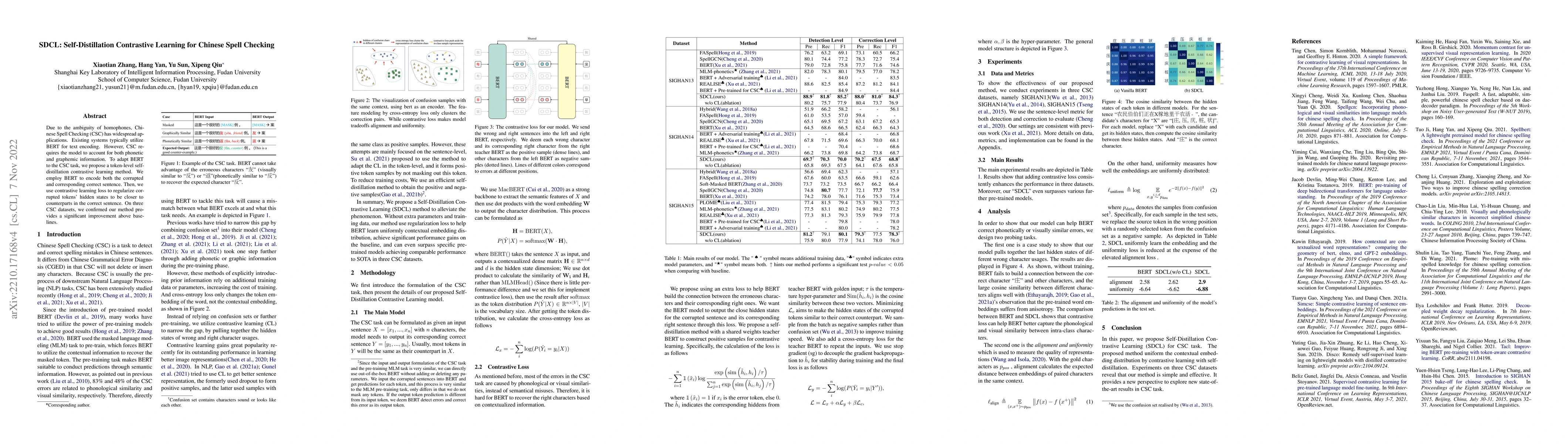 Thumbnail for SDCL: Self-Distillation Contrastive Learning for Chinese Spell Checking