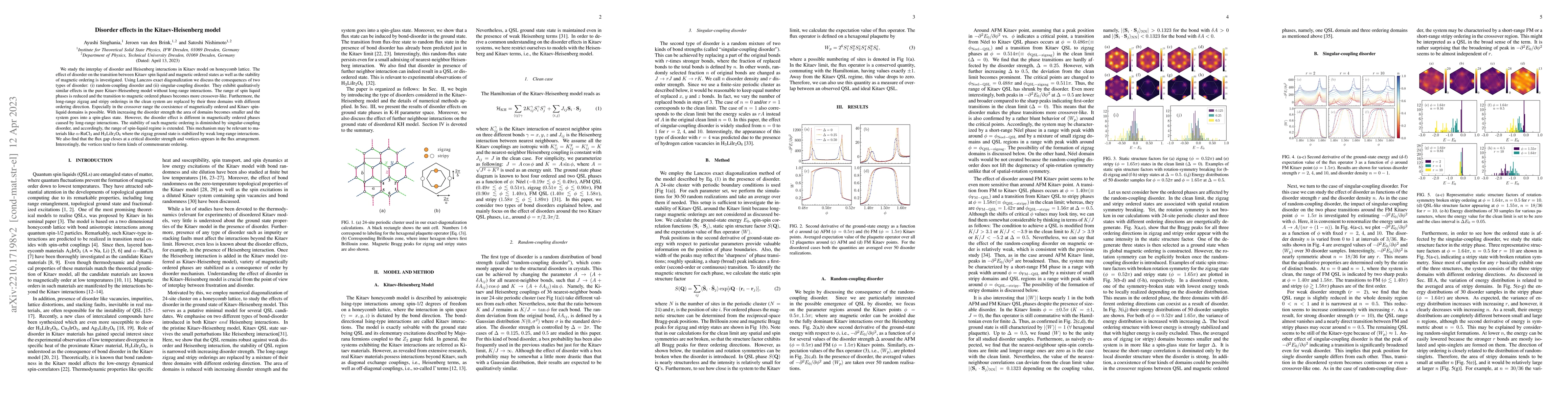 Thumbnail for Disorder effects in the Kitaev-Heisenberg model