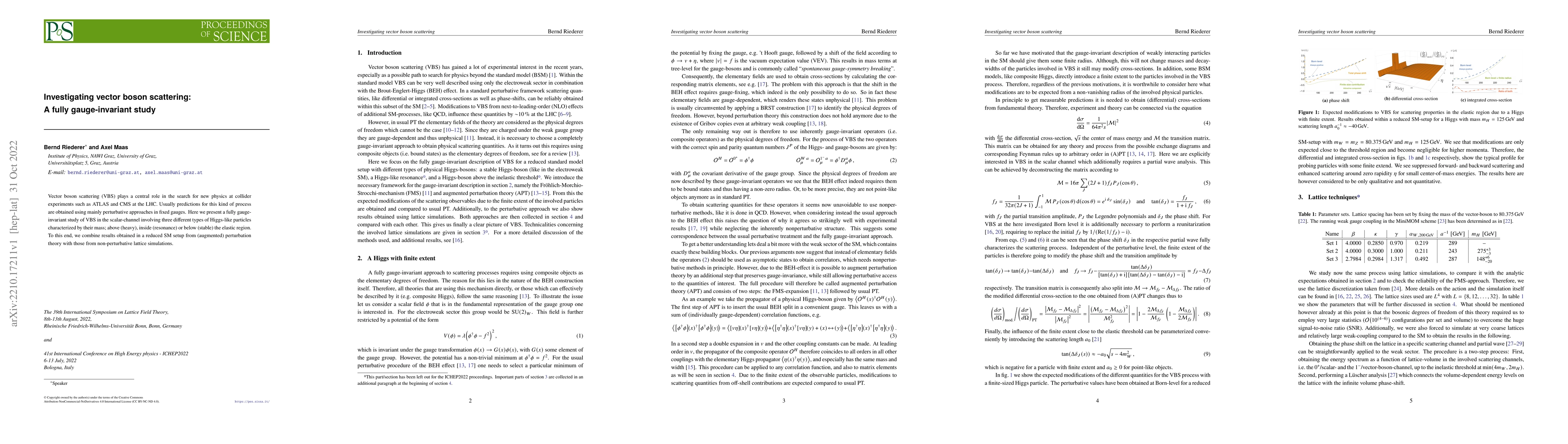 Thumbnail for Investigating vector boson scattering: A fully gauge-invariant study