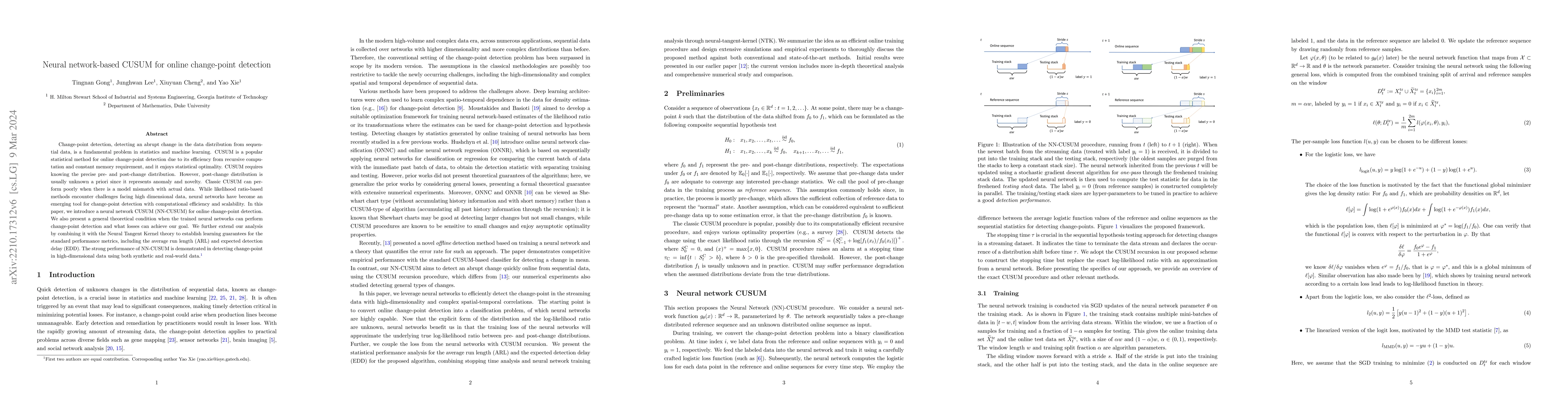 Thumbnail for Neural network-based CUSUM for online change-point detection
