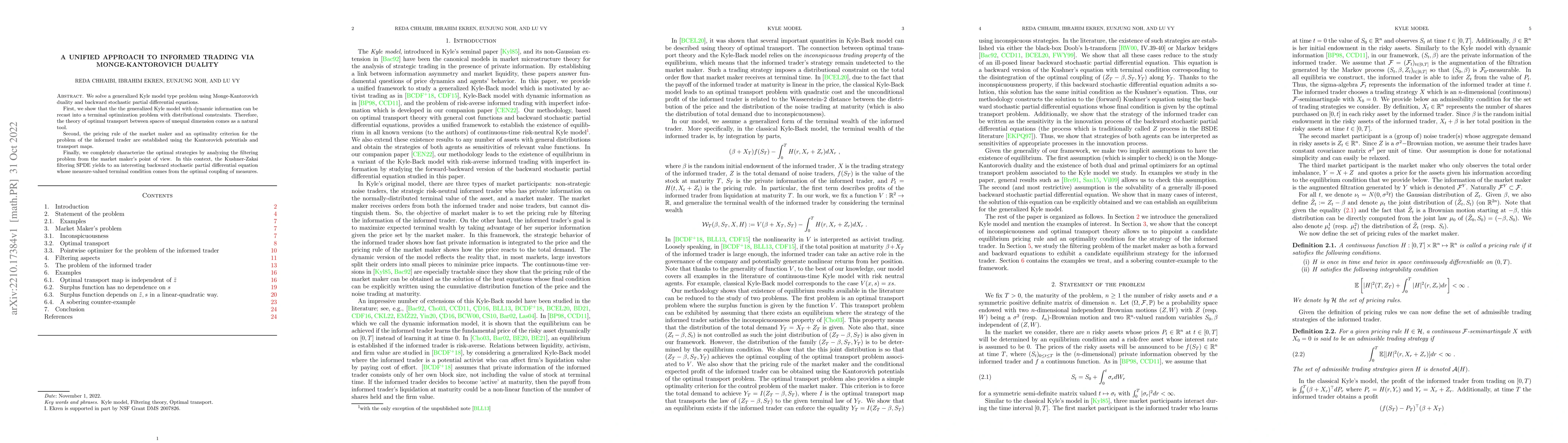 Thumbnail for A unified approach to informed trading via Monge-Kantorovich duality