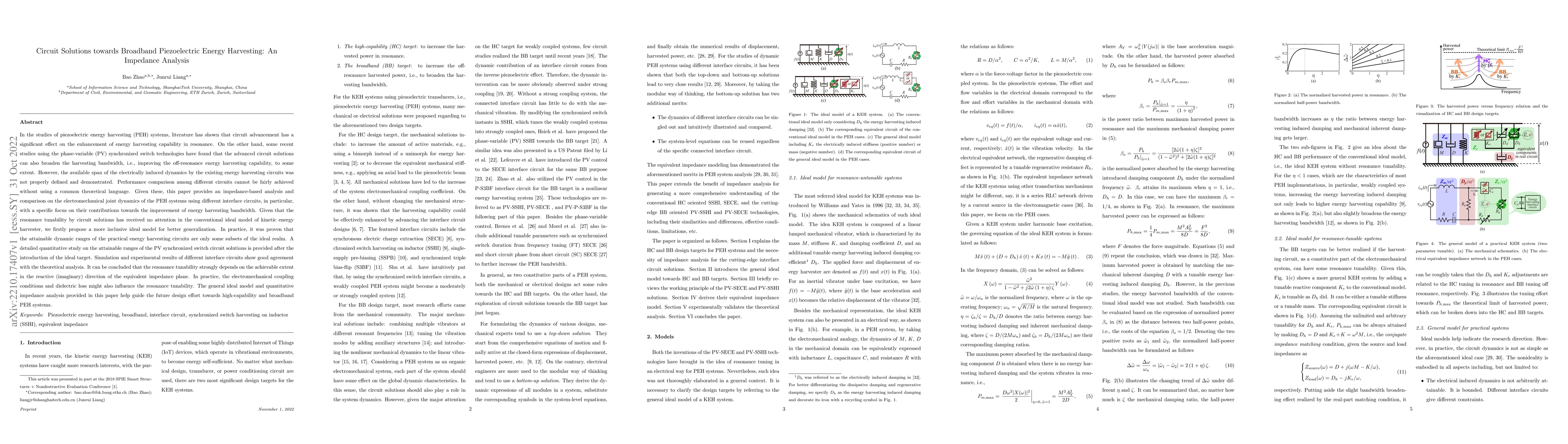 Thumbnail for Circuit Solutions towards Broadband Piezoelectric Energy Harvesting: An
  Impedance Analysis
