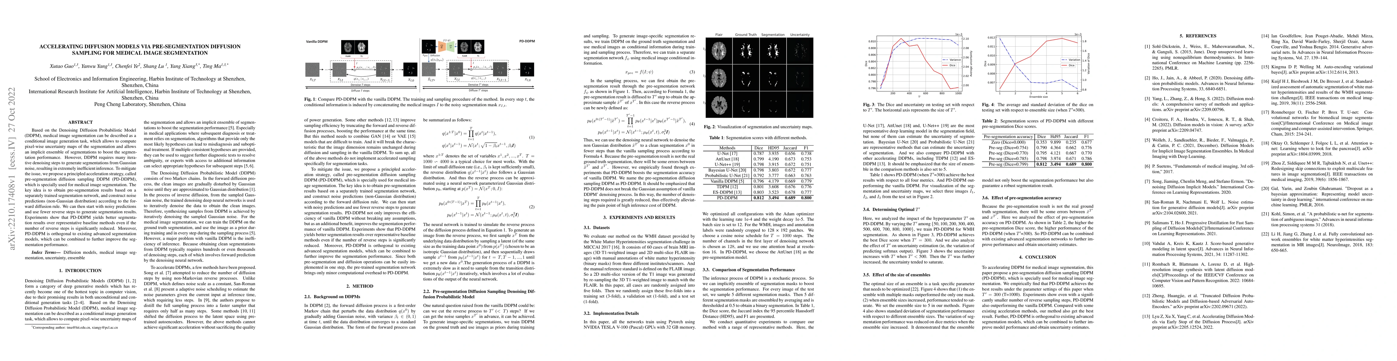 Thumbnail for Accelerating Diffusion Models via Pre-segmentation Diffusion Sampling
  for Medical Image Segmentation