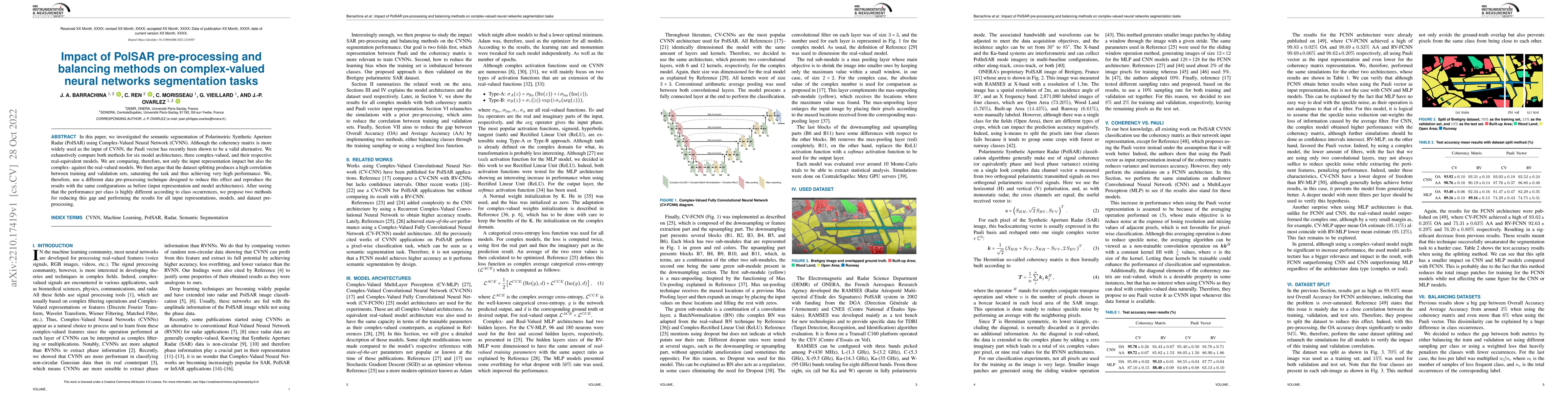 Thumbnail for Impact of PolSAR pre-processing and balancing methods on complex-valued
  neural networks segmentation tasks