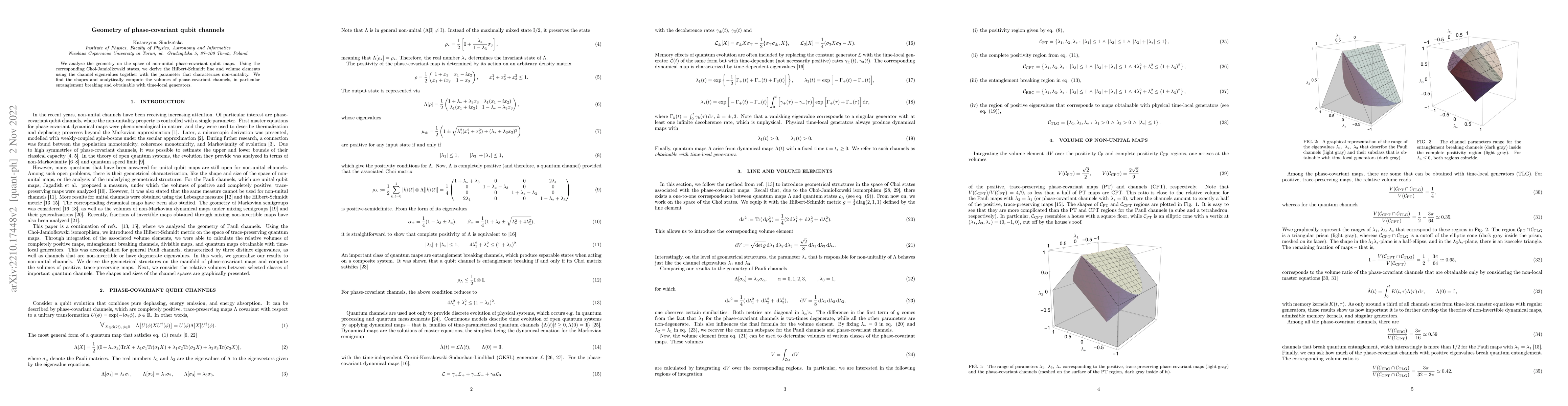 Thumbnail for Geometry of phase-covariant qubit channels