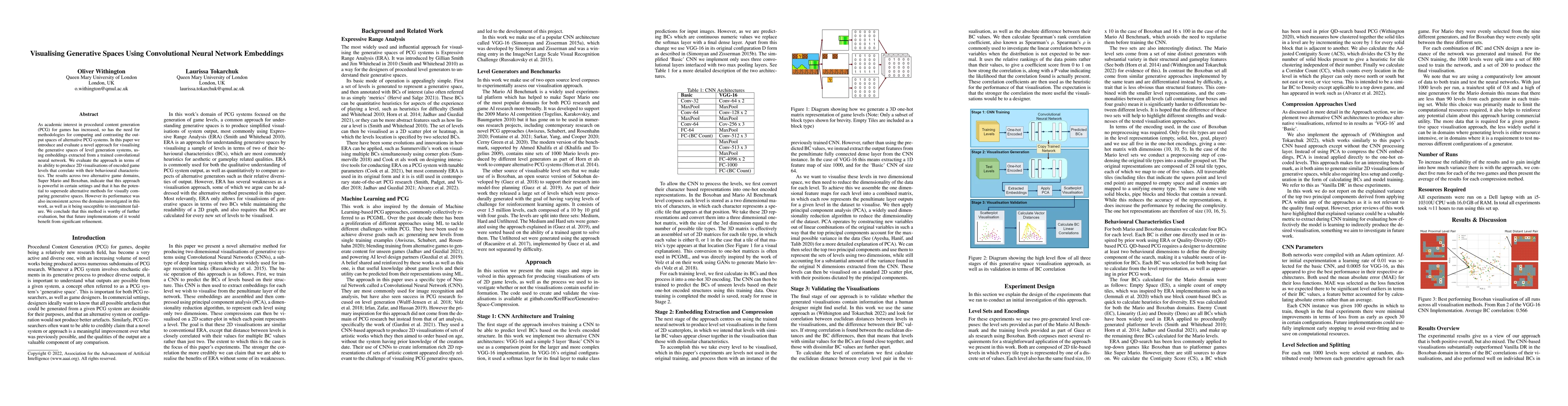 Thumbnail for Visualising Generative Spaces Using Convolutional Neural Network
  Embeddings