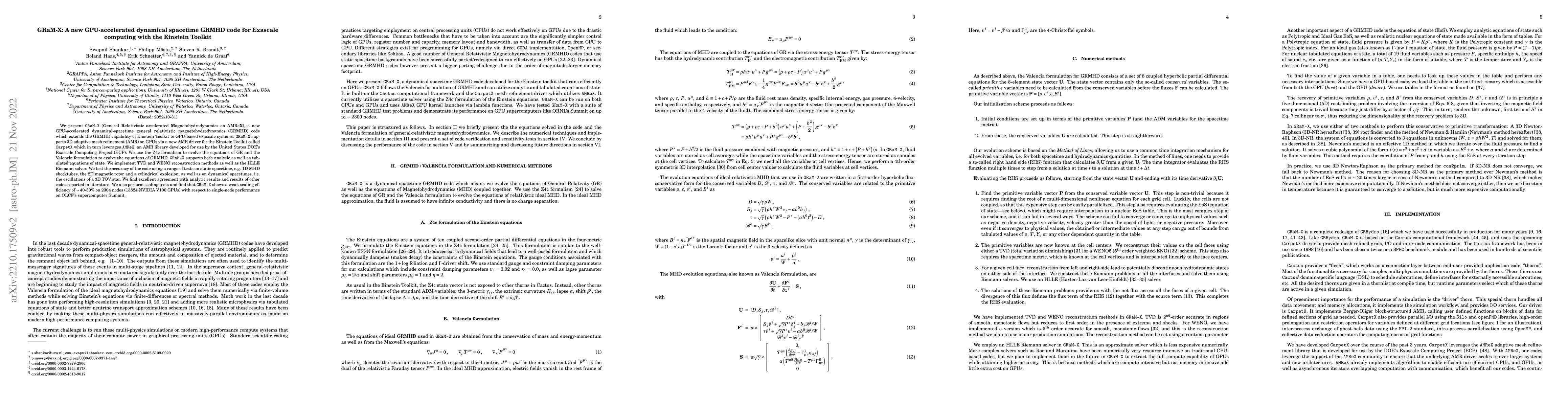 Thumbnail for GRaM-X: A new GPU-accelerated dynamical spacetime GRMHD code for
  Exascale computing with the Einstein Toolkit
