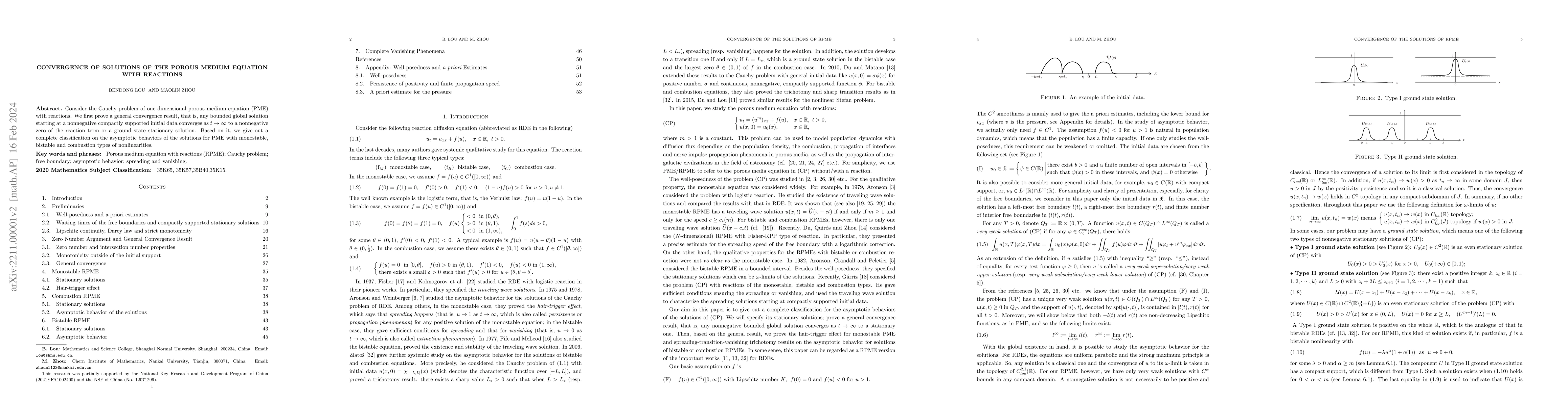 Thumbnail for Convergence of Solutions of the Porous Medium Equation with Reactions