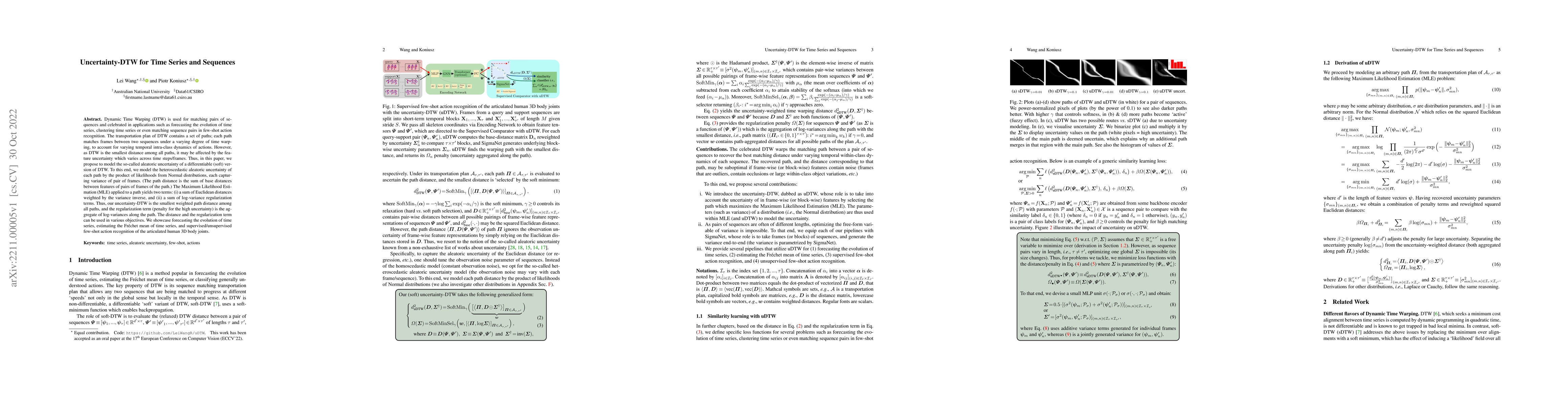 Thumbnail for Uncertainty-DTW for Time Series and Sequences