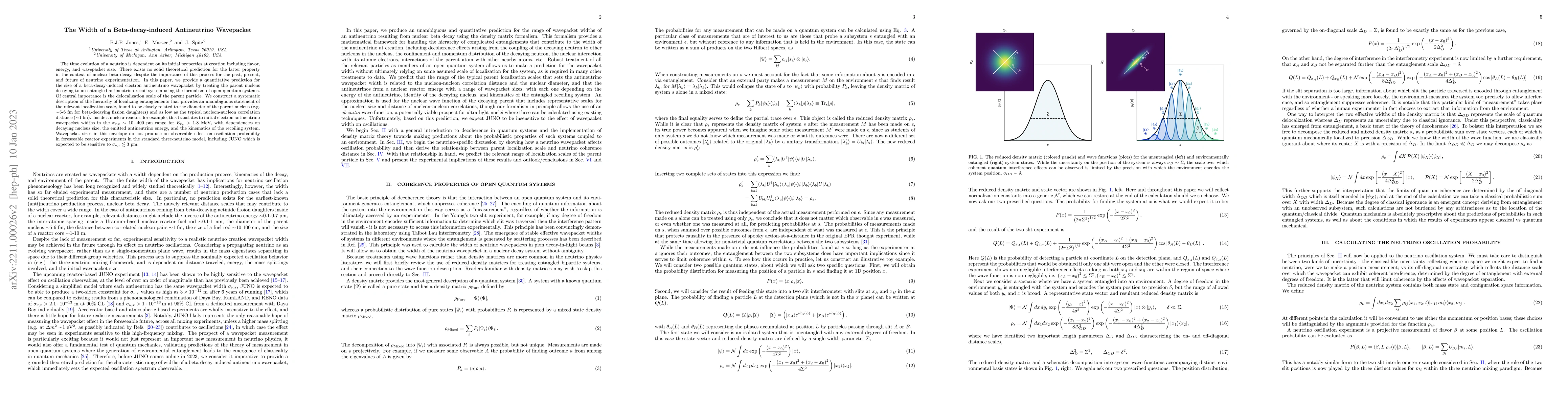 Thumbnail for The Width of a Beta-decay-induced Antineutrino Wavepacket