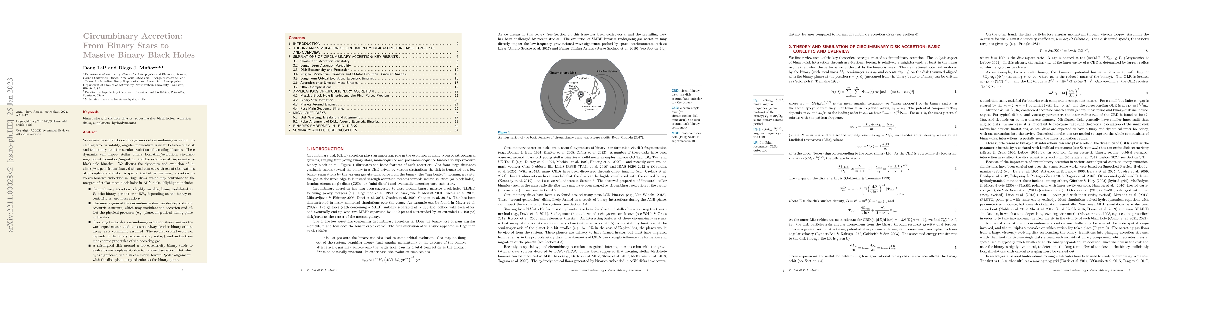Thumbnail for Circumbinary Accretion: From Binary Stars to Massive Binary Black Holes