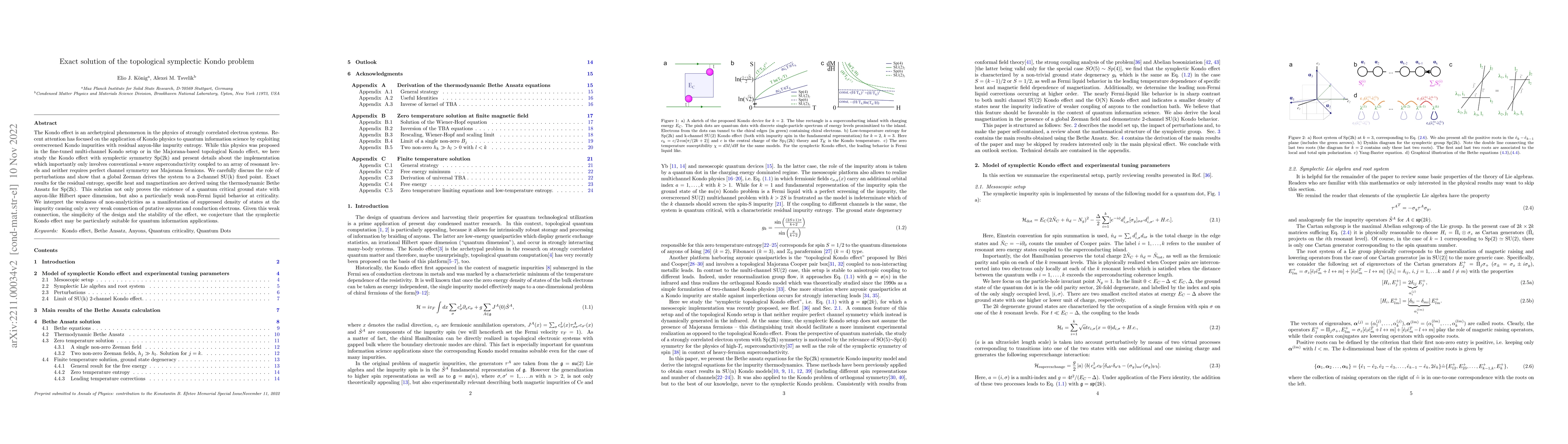 Thumbnail for Exact solution of the topological symplectic Kondo problem