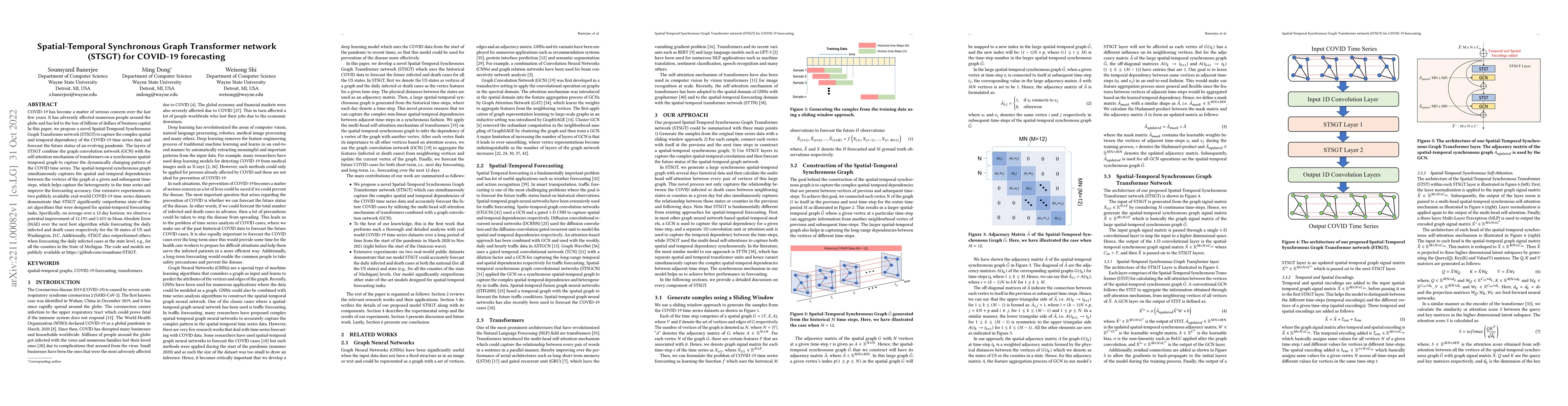Thumbnail for Spatial-Temporal Synchronous Graph Transformer network (STSGT) for
  COVID-19 forecasting