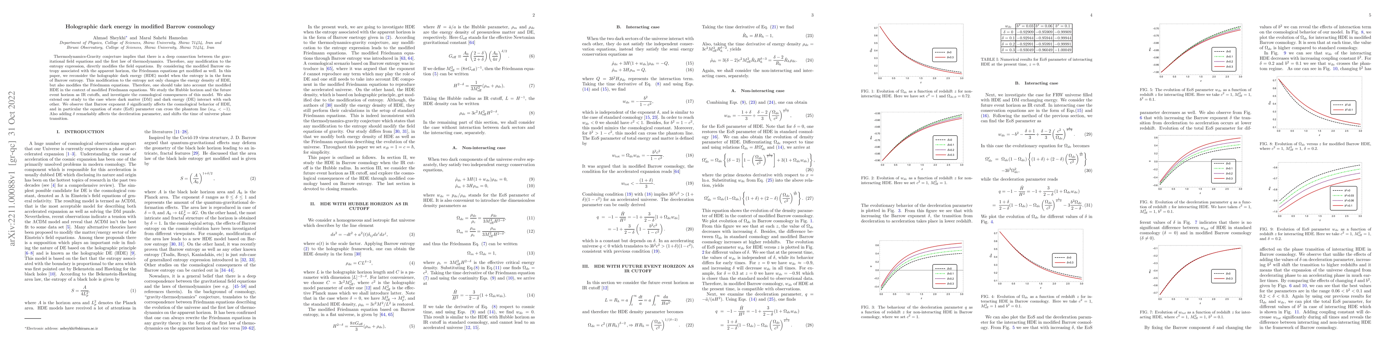 Thumbnail for Holographic dark energy in modified Barrow cosmology