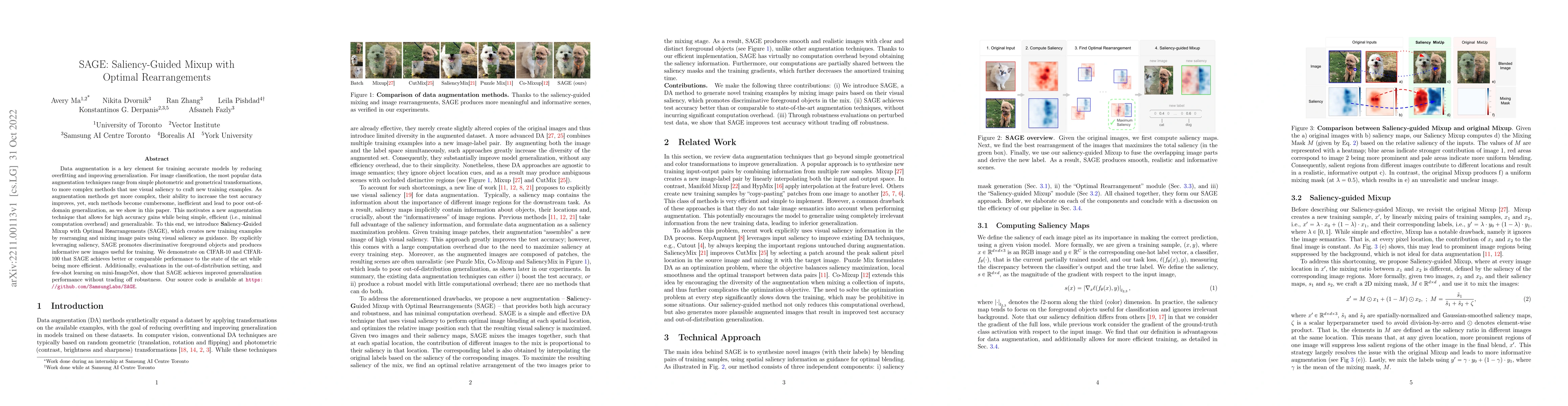 Thumbnail for SAGE: Saliency-Guided Mixup with Optimal Rearrangements