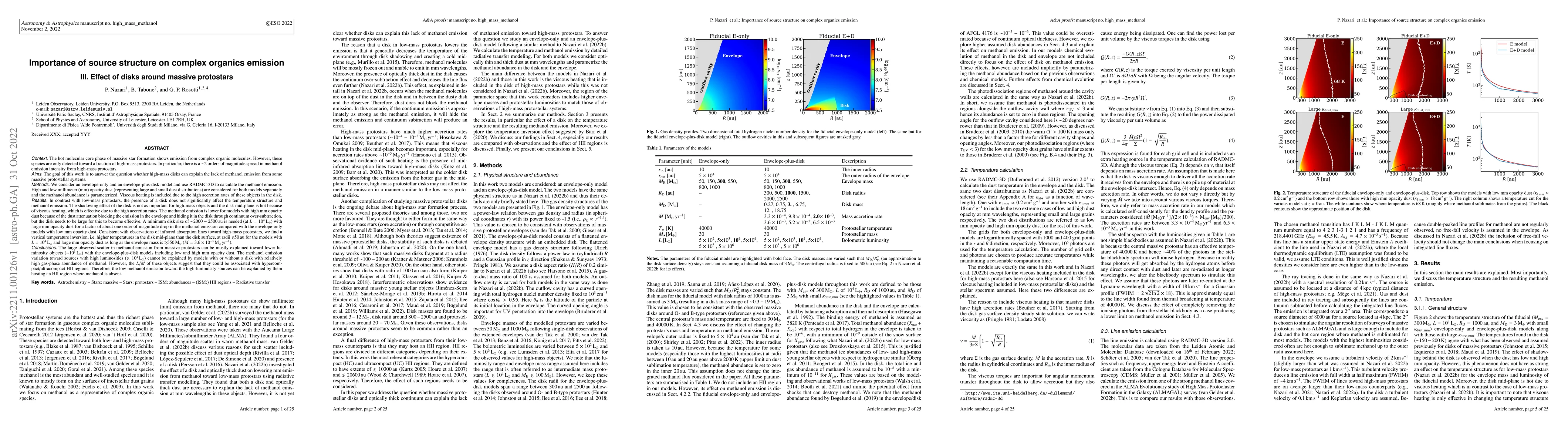 Thumbnail for Importance of source structure on complex organics emission III. Effect
  of disks around massive protostars