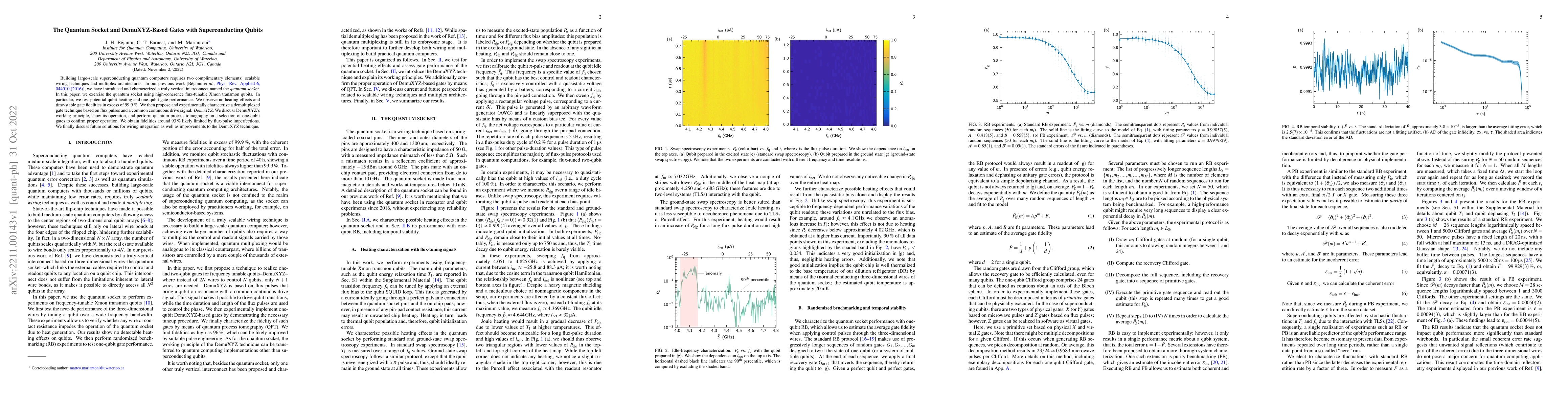 Thumbnail for The Quantum Socket and DemuXYZ-Based Gates with Superconducting Qubits