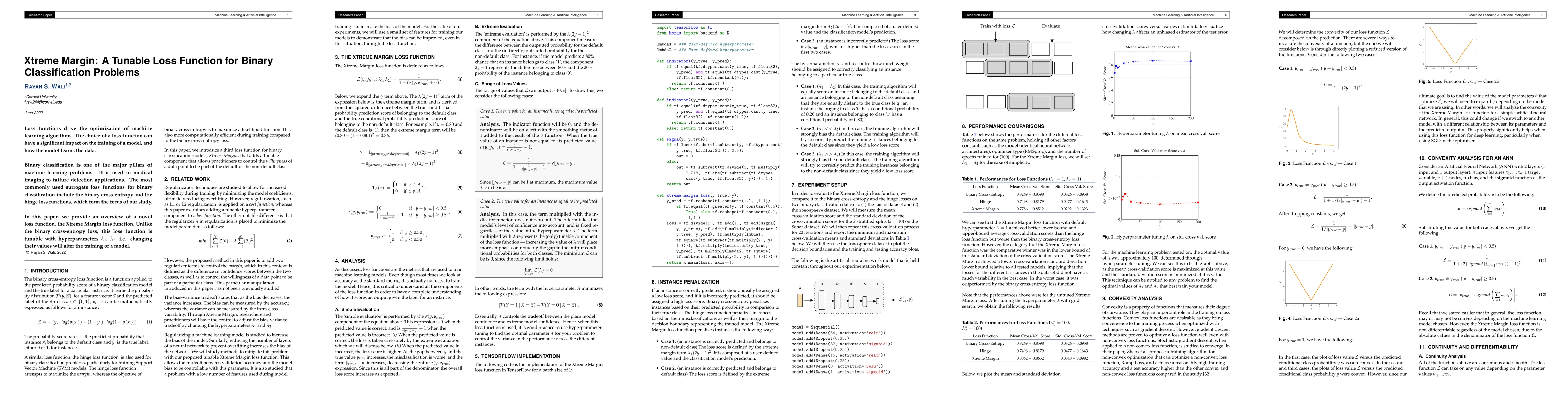 Thumbnail for Xtreme Margin: A Tunable Loss Function for Binary Classification
  Problems