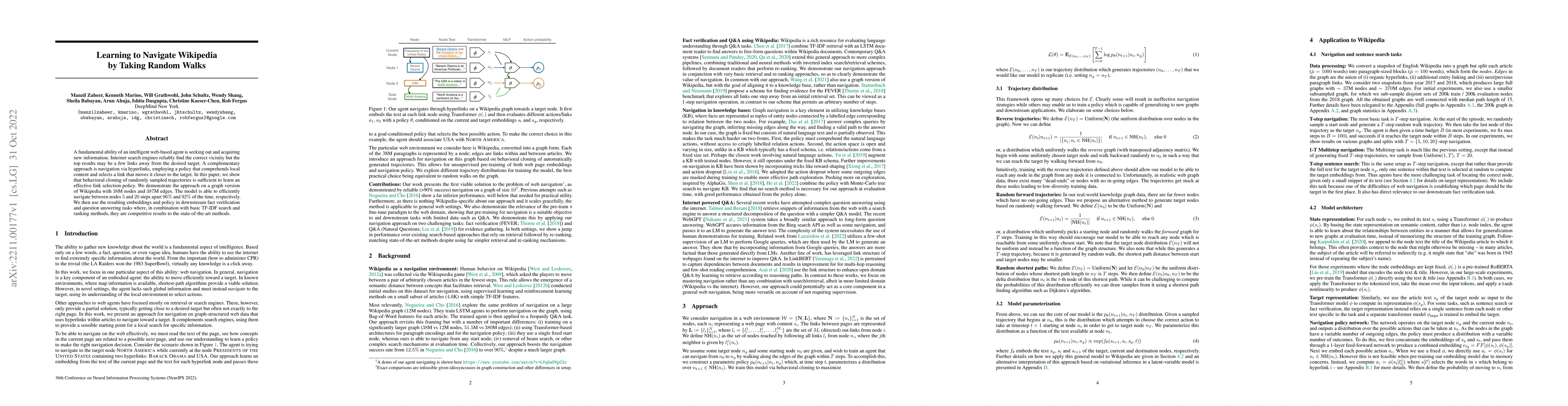 Thumbnail for Learning to Navigate Wikipedia by Taking Random Walks