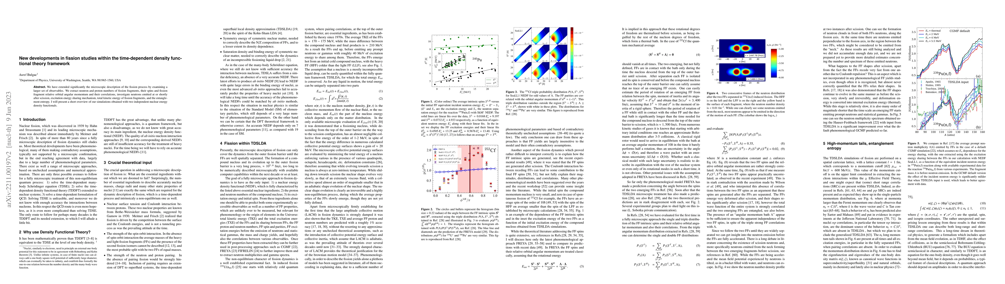 Thumbnail for New developments in fission studies within the time-dependent density
  functional theory framework