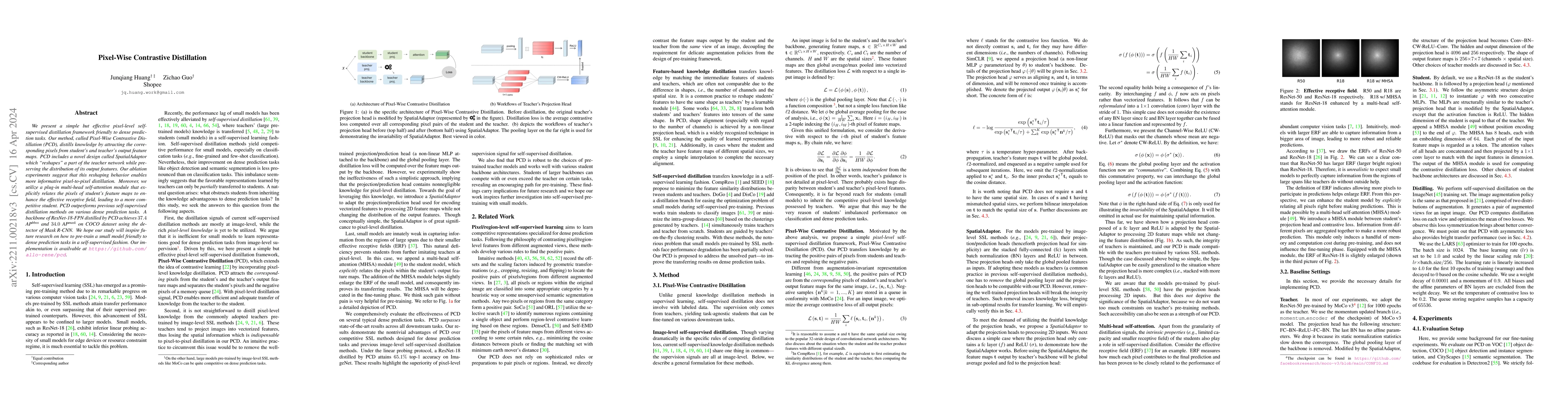 Thumbnail for Pixel-Wise Contrastive Distillation