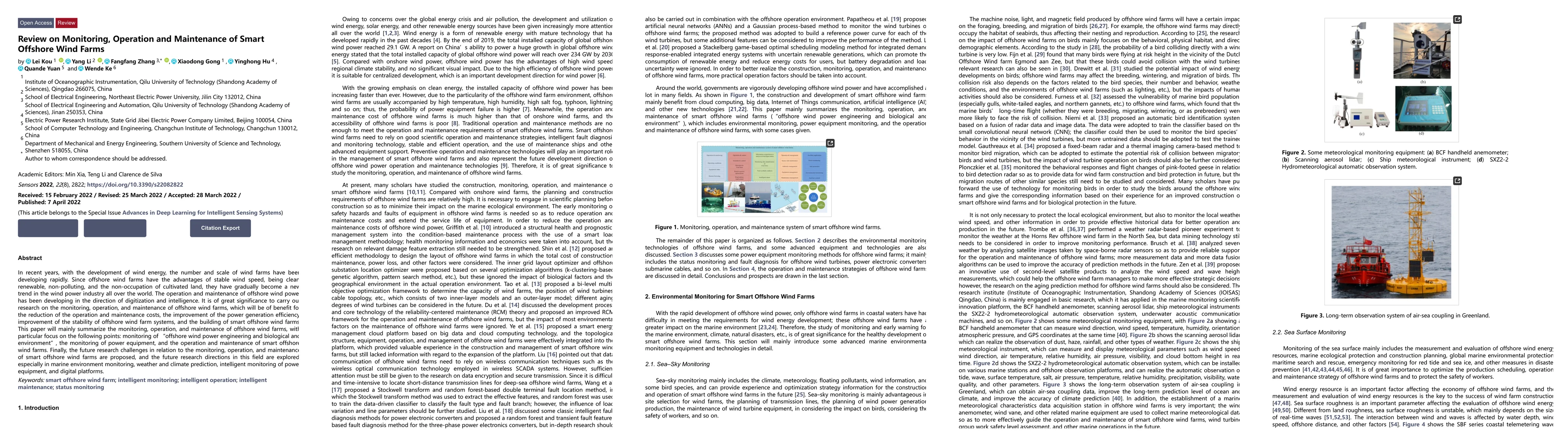 Thumbnail for Review on Monitoring, Operation and Maintenance of Smart Offshore Wind
  Farms