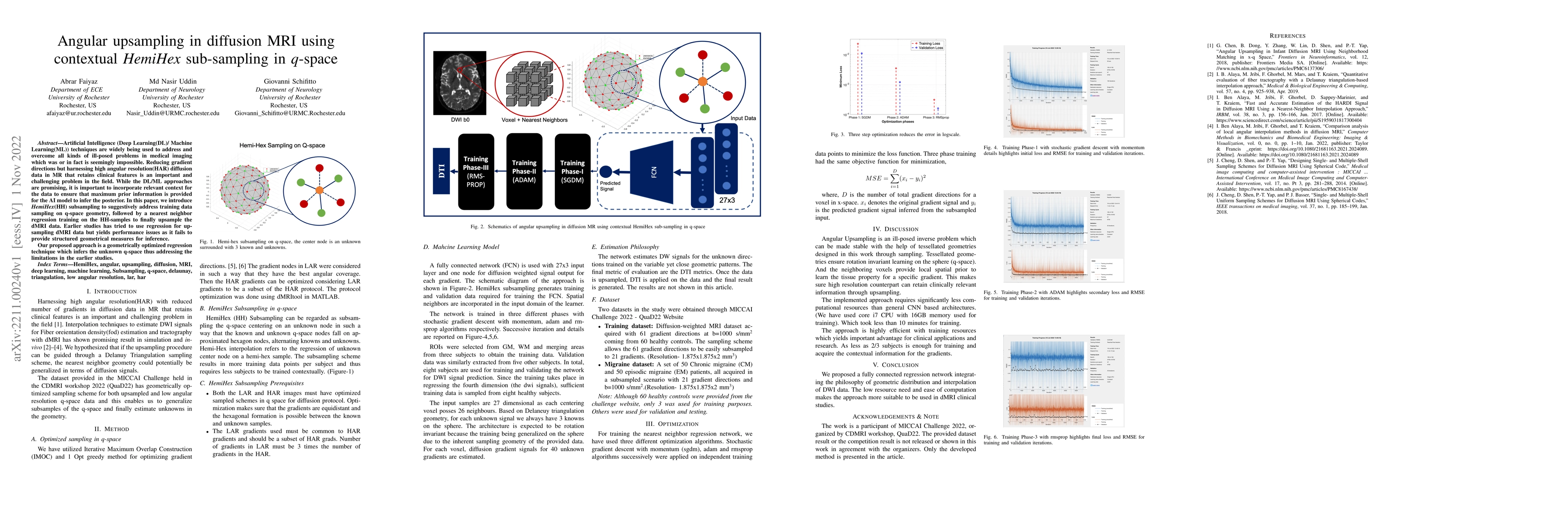 Thumbnail for Angular upsampling in diffusion MRI using contextual HemiHex
  sub-sampling in q-space