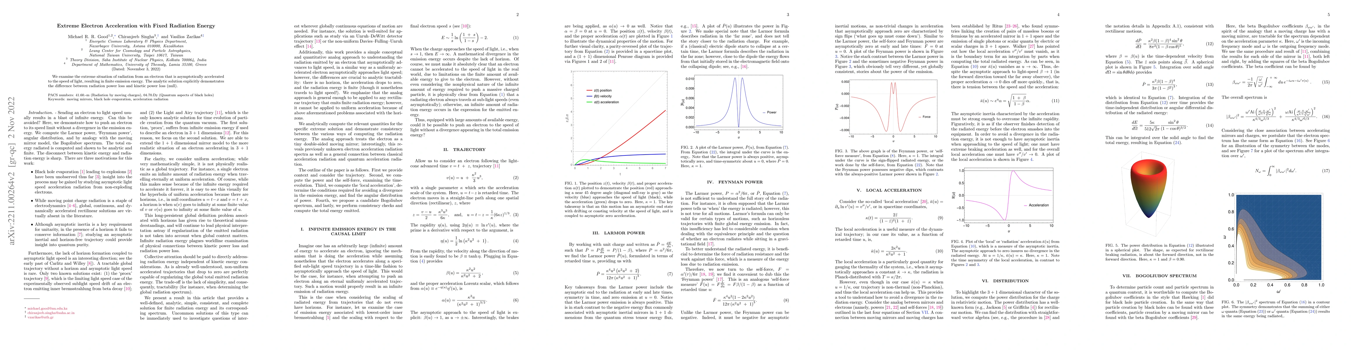 Thumbnail for Extreme electron acceleration with fixed radiation energy