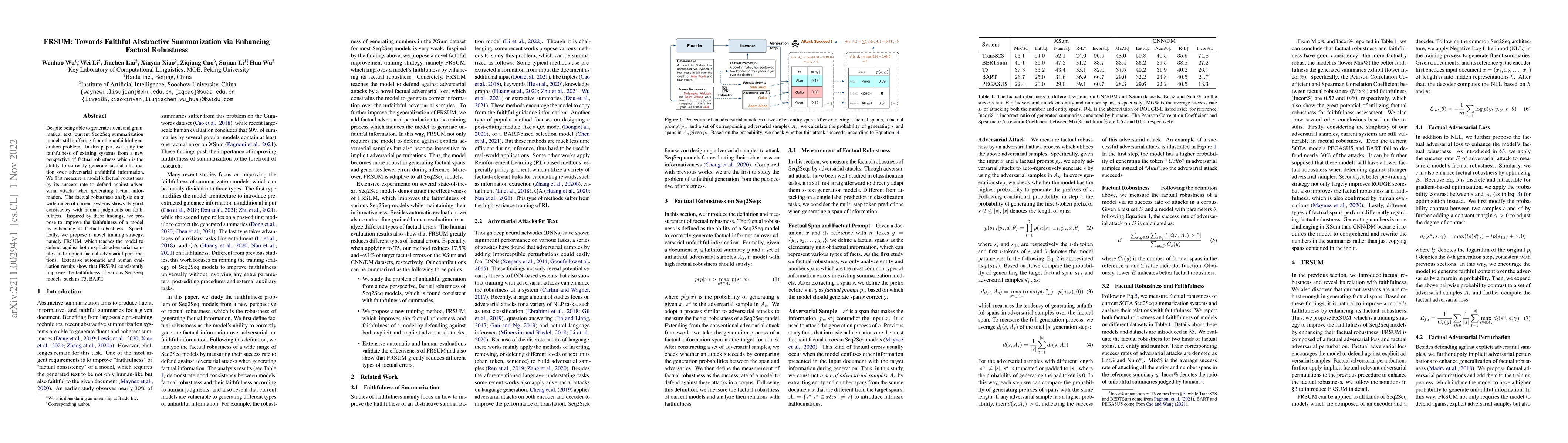 Thumbnail for FRSUM: Towards Faithful Abstractive Summarization via Enhancing Factual
  Robustness