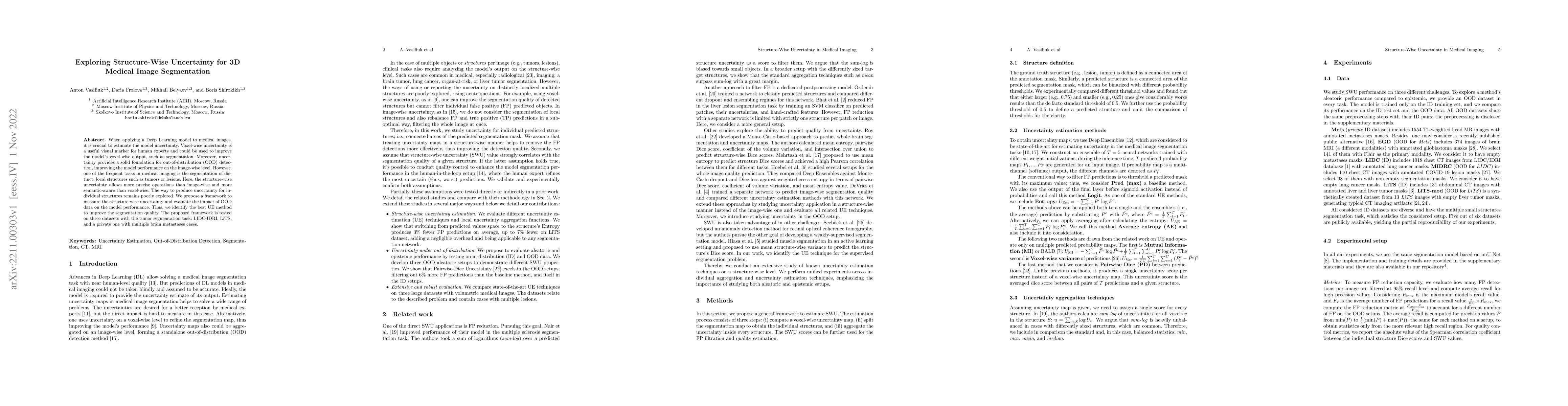 Thumbnail for Exploring Structure-Wise Uncertainty for 3D Medical Image Segmentation