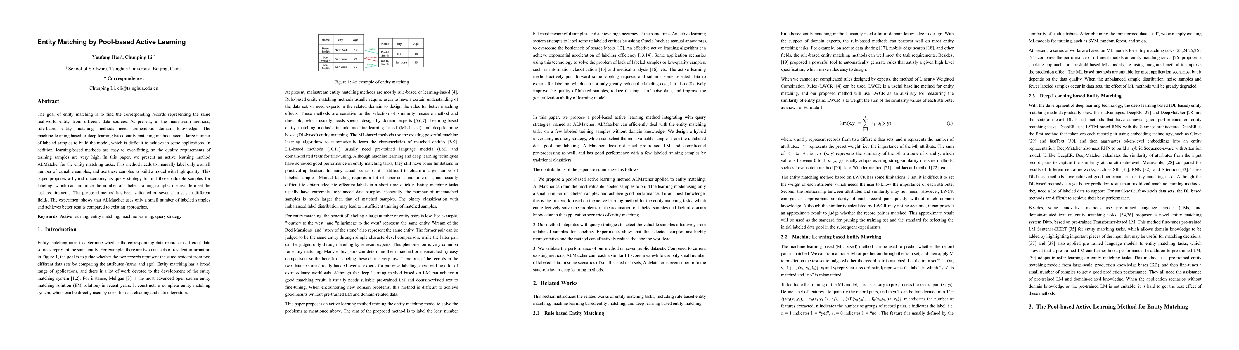 Thumbnail for Entity Matching by Pool-based Active Learning