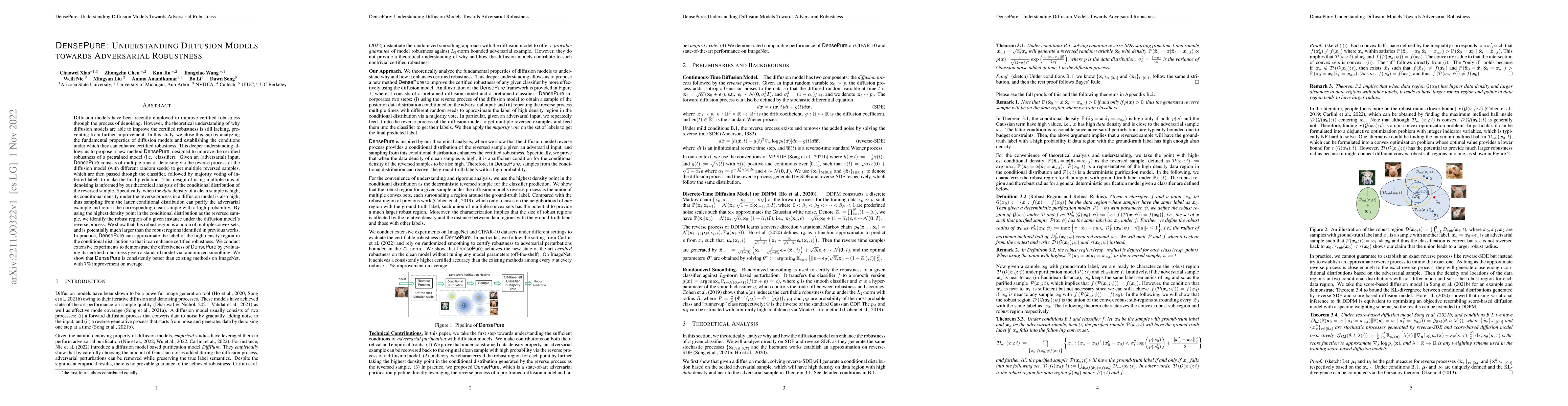 Thumbnail for DensePure: Understanding Diffusion Models towards Adversarial Robustness
