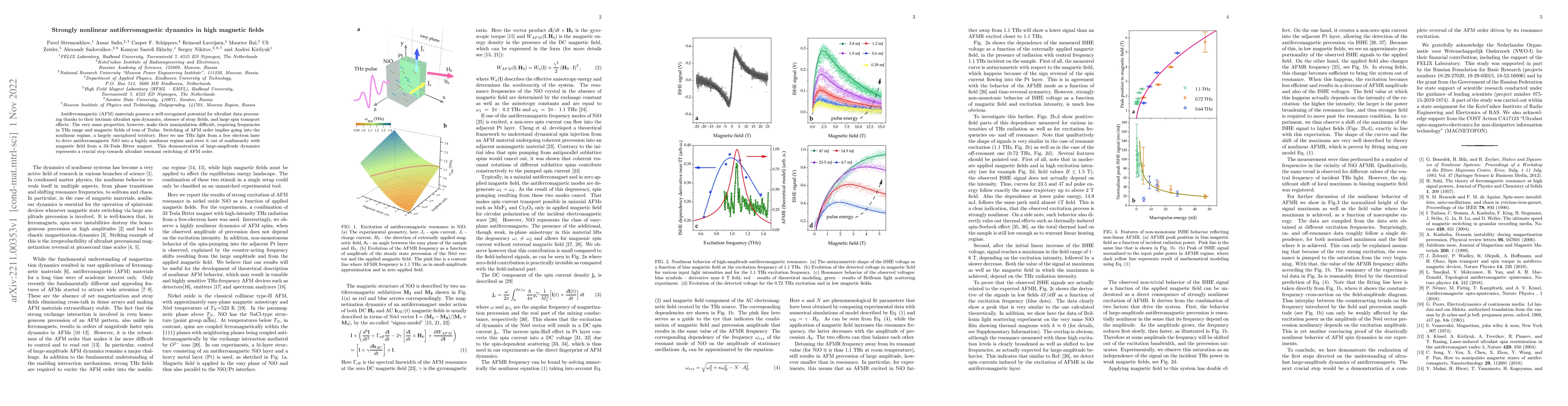 Thumbnail for Strongly nonlinear antiferromagnetic dynamics in high magnetic fields