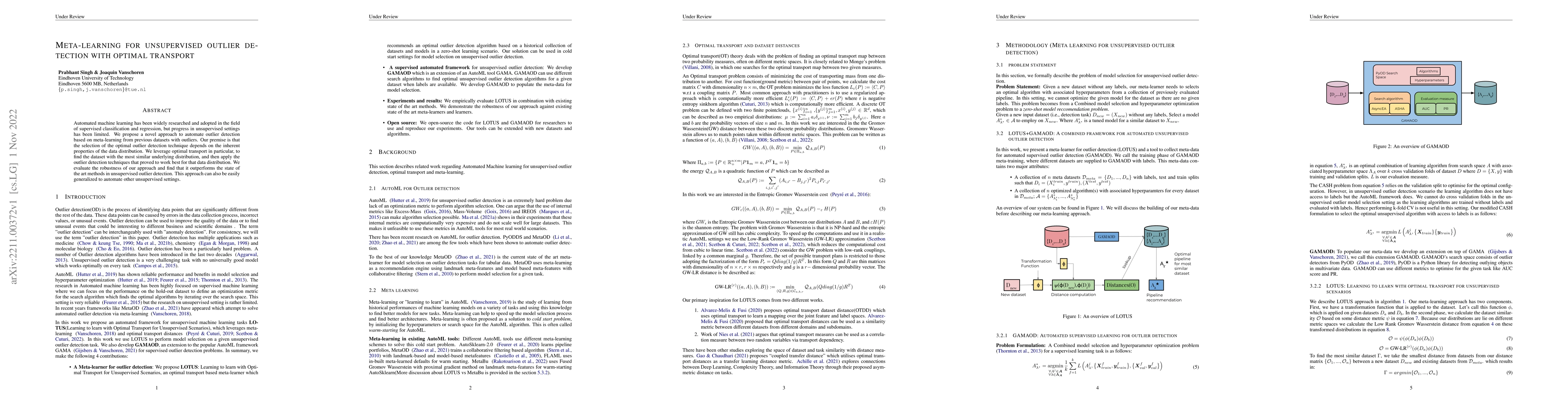 Thumbnail for Meta-Learning for Unsupervised Outlier Detection with Optimal Transport