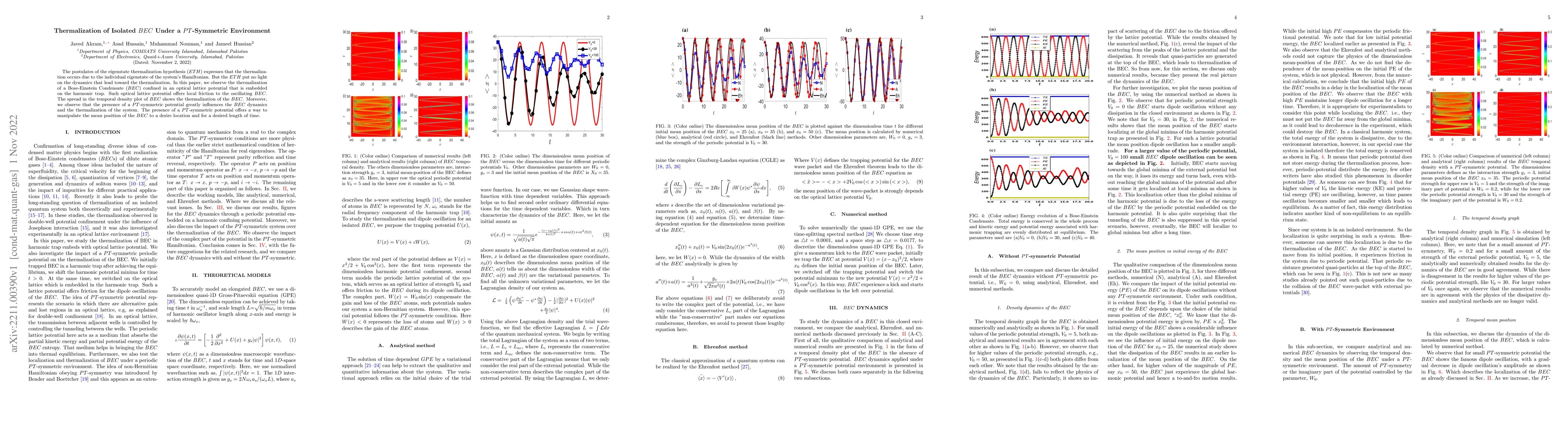 Thumbnail for Thermalization of isolated Bose-Einstein condensate under a PT-symmetric
  environment