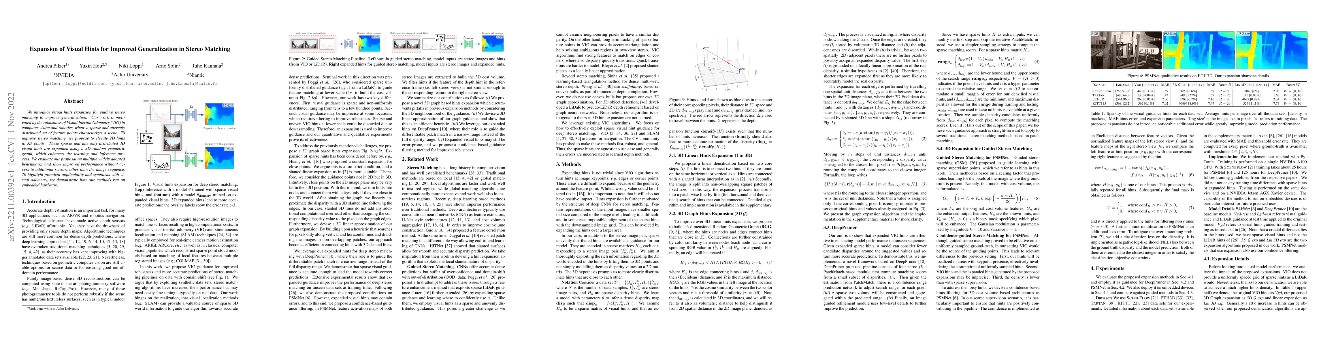 Thumbnail for Expansion of Visual Hints for Improved Generalization in Stereo Matching