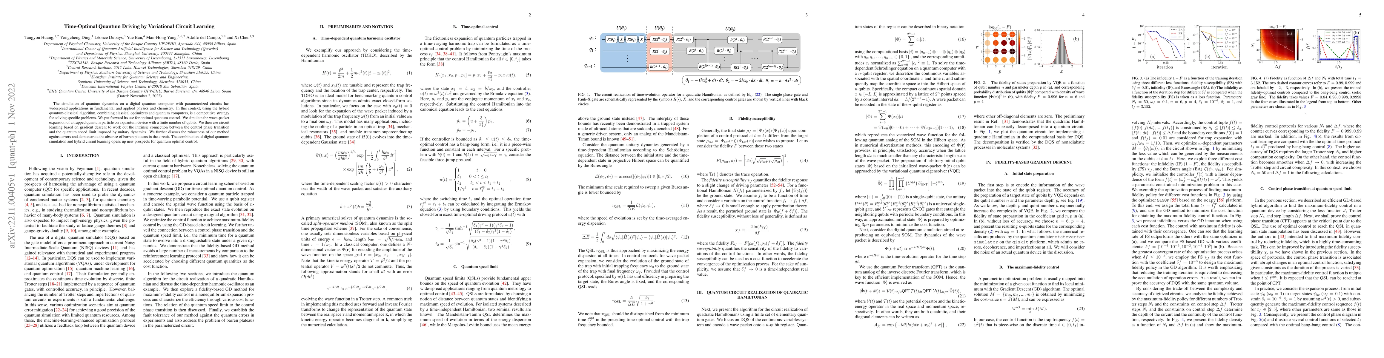 Thumbnail for Time-Optimal Quantum Driving by Variational Circuit Learning