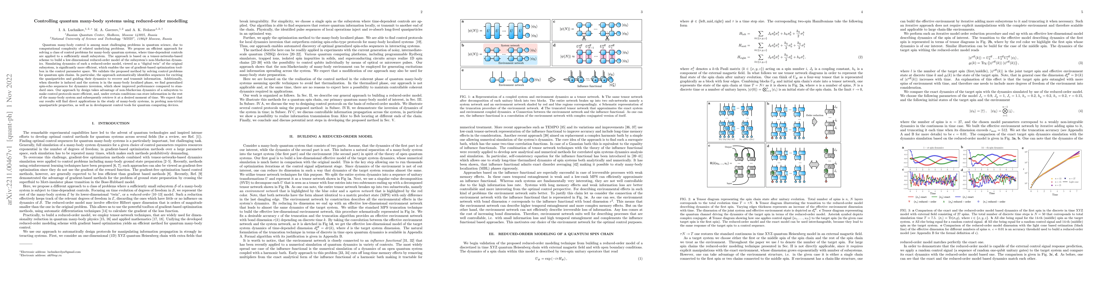 Thumbnail for Controlling quantum many-body systems using reduced-order modelling