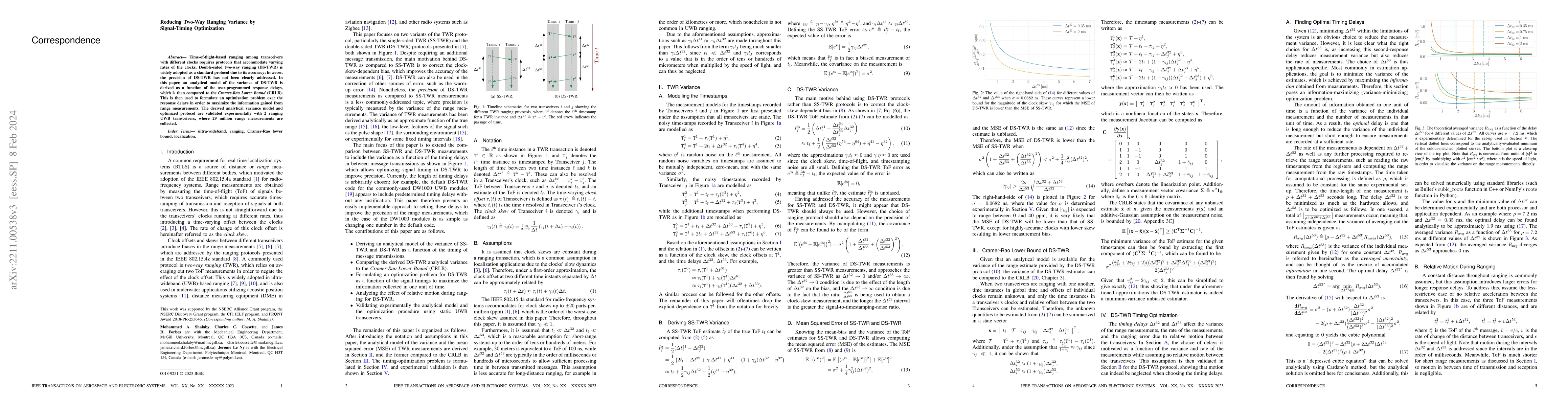 Thumbnail for Reducing Two-Way Ranging Variance by Signal-Timing Optimization