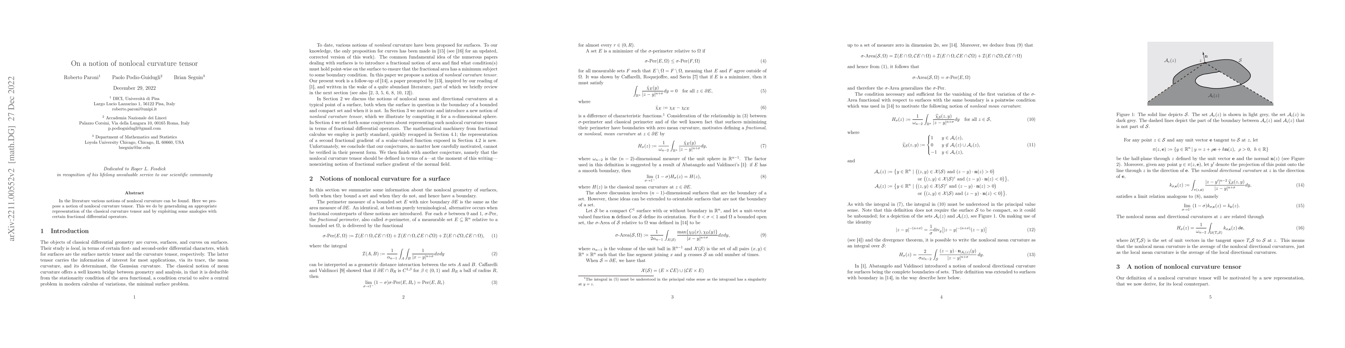 Thumbnail for On a notion of nonlocal curvature tensor