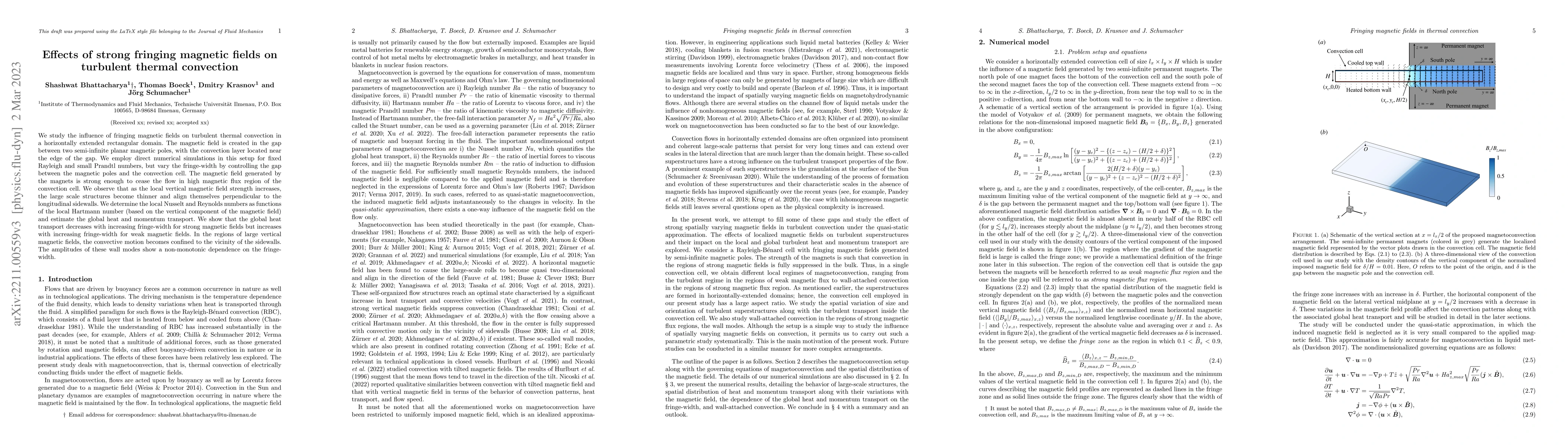 Thumbnail for Effects of strong fringing magnetic fields on turbulent thermal
  convection