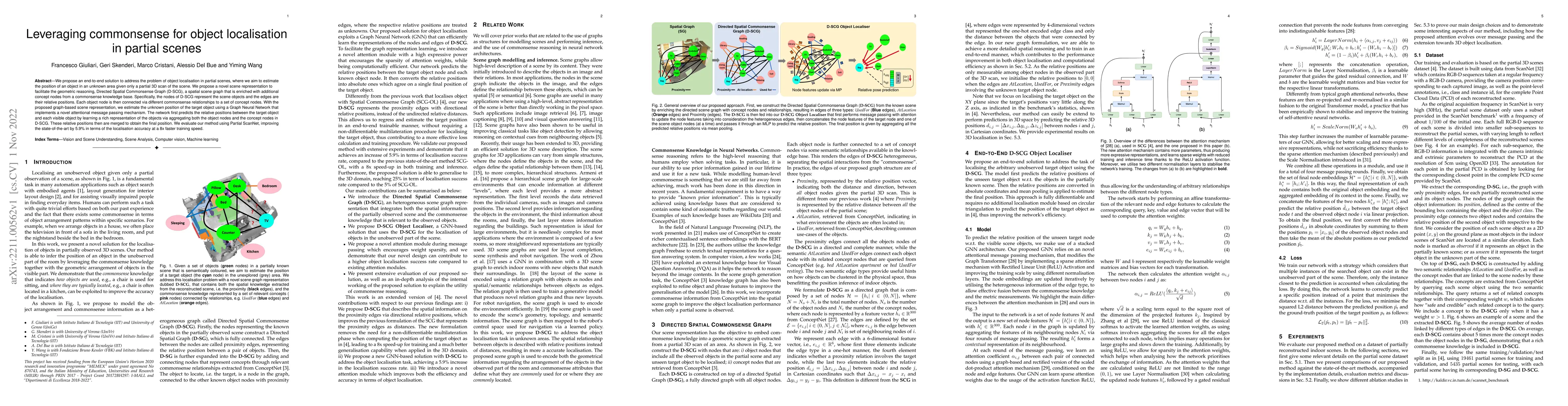 Thumbnail for Leveraging commonsense for object localisation in partial scenes
