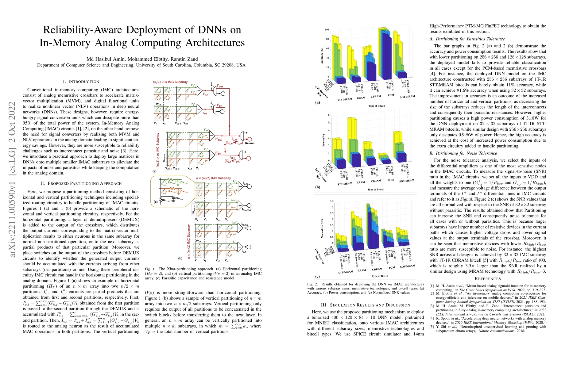 Thumbnail for Reliability-Aware Deployment of DNNs on In-Memory Analog Computing
  Architectures