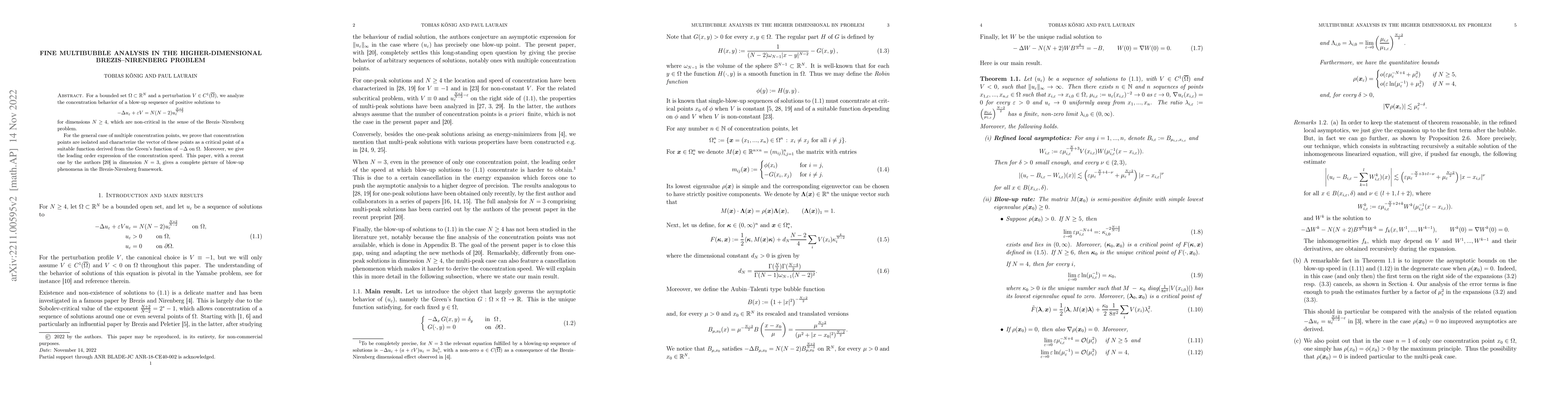 Thumbnail for Fine multibubble analysis in the higher-dimensional Brezis-Nirenberg
  problem