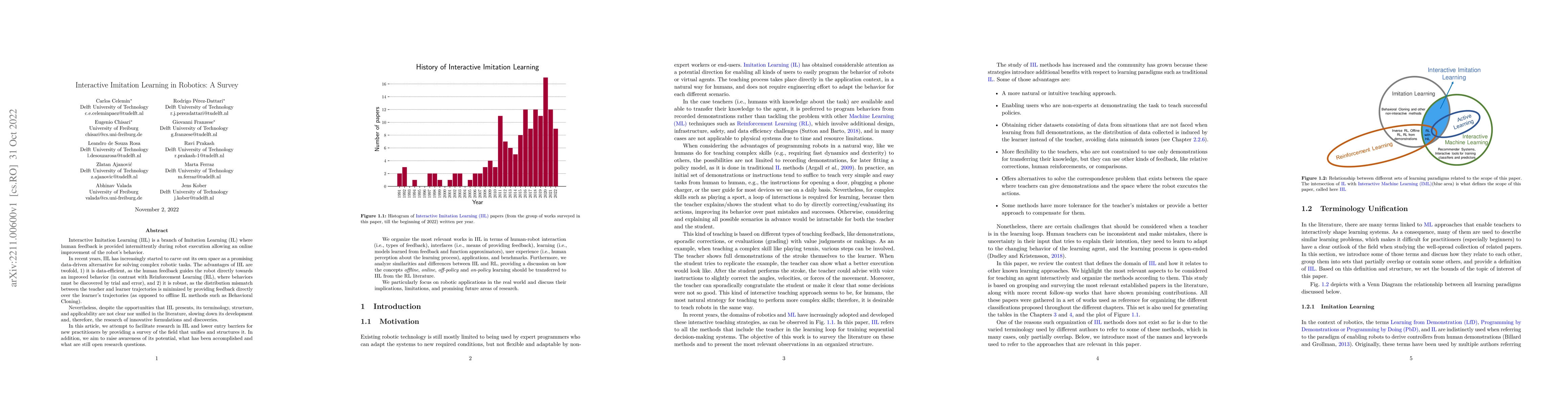 Thumbnail for Interactive Imitation Learning in Robotics: A Survey