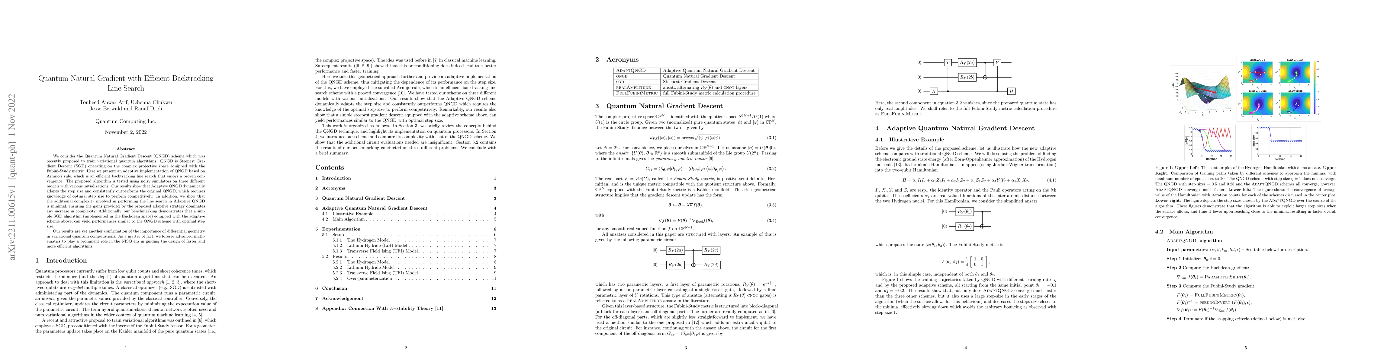 Thumbnail for Quantum Natural Gradient with Efficient Backtracking Line Search