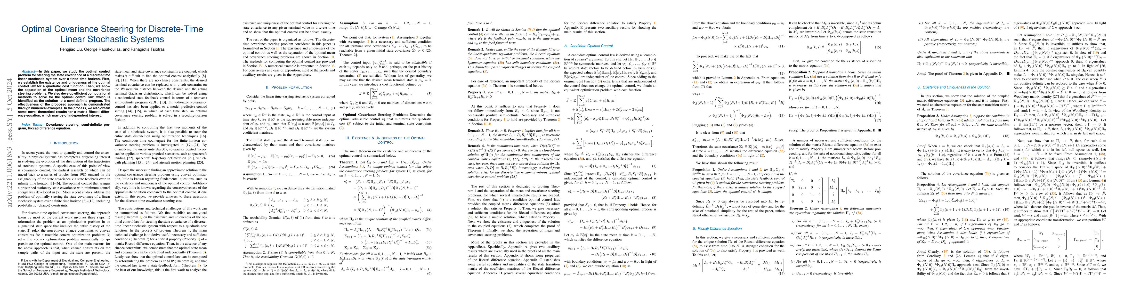Thumbnail for Optimal Covariance Steering for Discrete-Time Linear Stochastic Systems