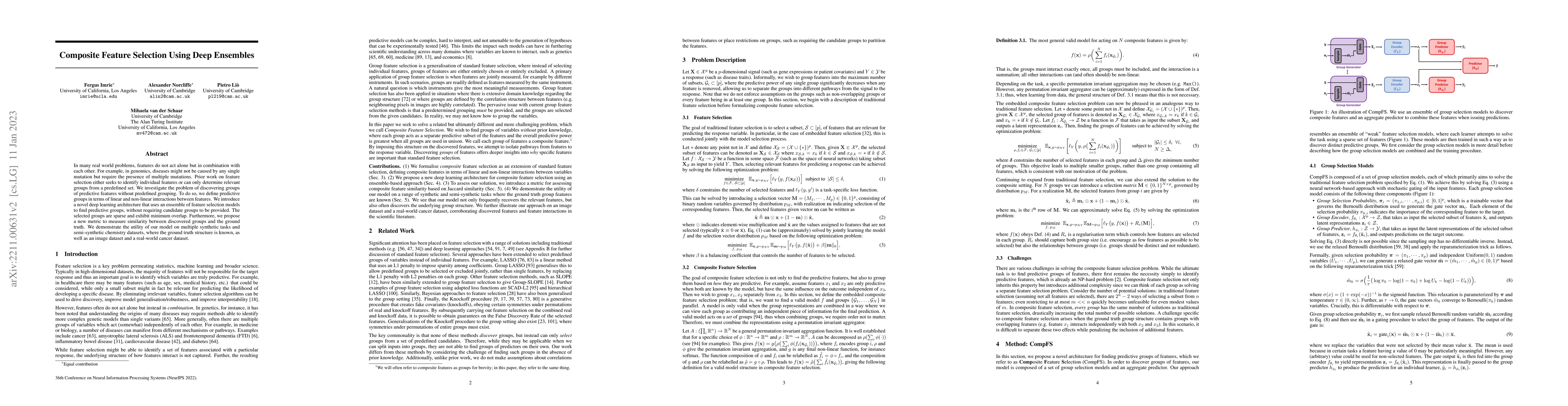 Thumbnail for Composite Feature Selection using Deep Ensembles