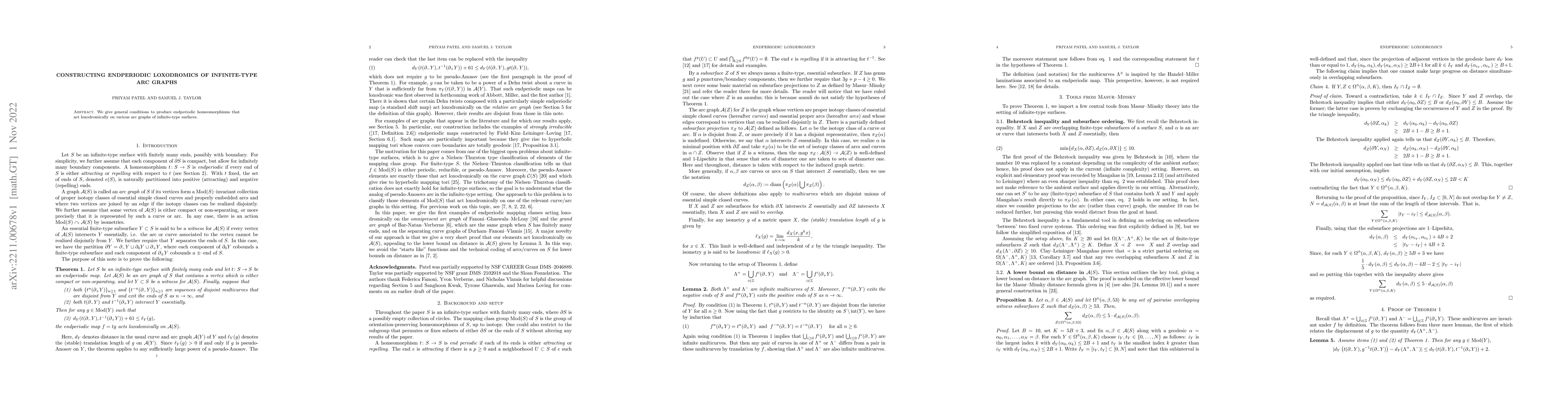 Thumbnail for Constructing endperiodic loxodromics of infinite-type arc graphs